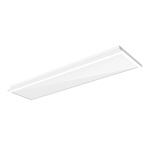 Светодиодный светильник VARTON тип кромки V-Clip® 1500х300х70 мм 75 Вт 4000 K IP40 с равномерной засветкой с рассеивателем опал в комплекте RAL9010 белый муар диммируемый по протоколу DALI