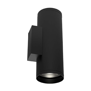 Светодиодный светильник VARTON архитектурный Gutta Twin 2x20 Вт 3000 К IP67 18 градусов RAL9005 черный