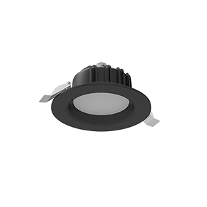 Светодиодный светильник VARTON DL-01 круглый встраиваемый 120x65 мм 11 Вт 3000 K IP54 RAL9005 черный муар