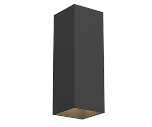 Светодиодный светильник VARTON WL-Cube настенный 10 Вт 3000 K 80х80х230 мм угол 60° IP54 RAL9005 черный муар