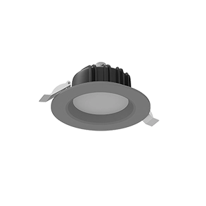 Светодиодный светильник VARTON DL-01 круглый встраиваемый 120x65 мм 11 Вт 3000 K IP54 RAL7045 серый муар