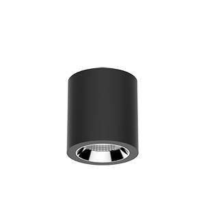 Светодиодный светильник VARTON DL-02 Tube накладной 125х135 мм 18 Вт 4000 K 35° RAL9005 черный муар