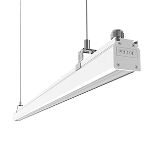Светодиодный светильник VARTON Mercury Mall IP54 1458x54x58 мм опал 76 Вт 4000 K аварийный автономный постоянного действия Teletest белый RAL9003 муар